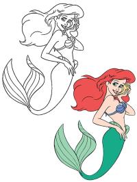 Colorear a Ariel