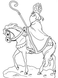 San Nicolás a caballo