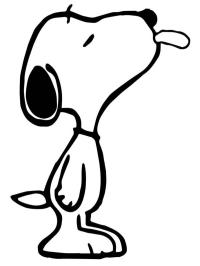 Snoopy saca la lengua