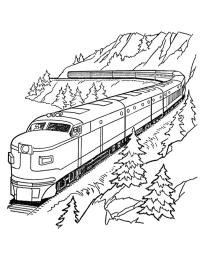 Tren en las montañas