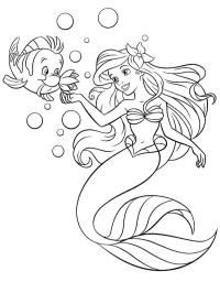 Flounder y Ariel