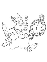 El Conejo Blanco y su reloj