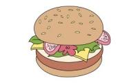 Como dibujar una hamburguesa