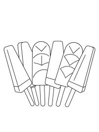 6 helados de agua