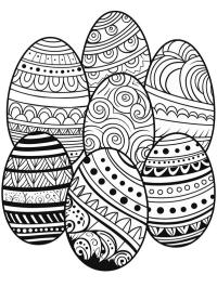 7 Mandala huevos de Pascua