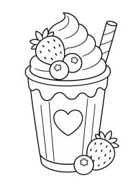 Batido de fresa