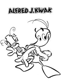 Alfred jodocus quack con guitarra
