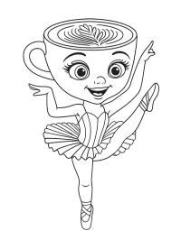 Bailarina Cappuccina bailando