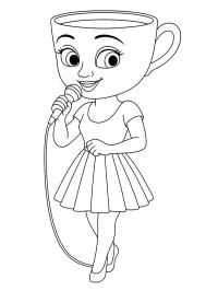 Bailarina Cappuccina cantando