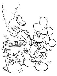 Barbacoa con Mickey Mouse