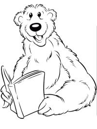 el oso lee un libro