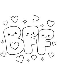 Letras BFF lindas