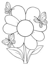 Flor con mariposas