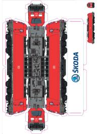 Hoja de construcción de tren Skoda