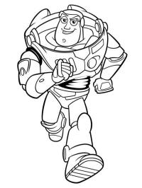 Buzz Lightyear corre