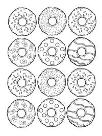 Donuts con chocolate y chispitas