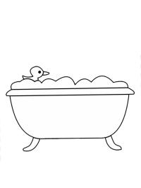 pato en el baño