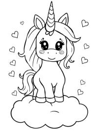 Unicornio en una nube