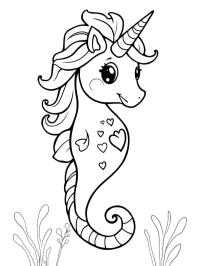 Caballito de mar unicornio