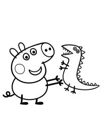 George Pig y Sr. Dinosaurio