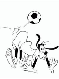 Goofy juega al fútbol