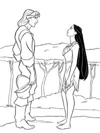 John Smith y Pocahontas