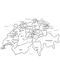 Mapa de Suiza