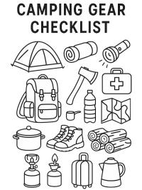 Lista de verificación para acampar