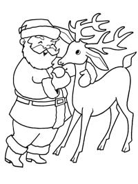 Papá Noel y sus renos