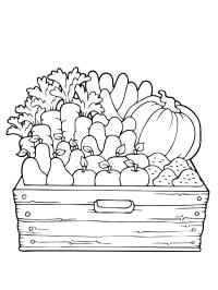 Caja con verduras