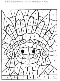 Colorear por número Indio