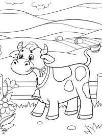Vaca en el prado