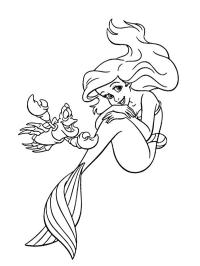 El cangrejo Sebastián y la princesa Ariel
