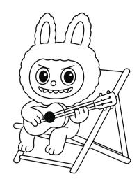 Labubu toca la guitarra