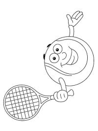 bola de tenis sonriente