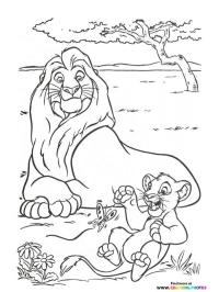 Rey León Mufasa y Simba