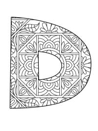 Mandala de la letra D