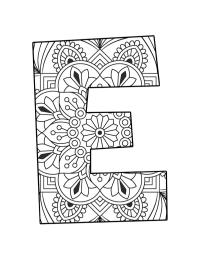 Mandala de la letra E