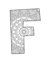 Mandala de la letra F