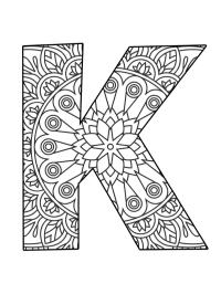 Mandala de la letra K
