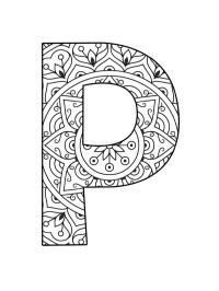 Mandala de la letra P