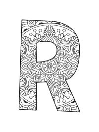 Mandala de la letra R