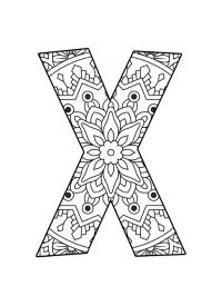 Mandala de la letra X