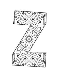 Mandala de la letra Z