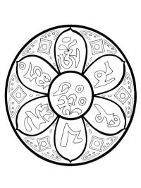 Mandala de la flor de loto
