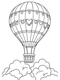 Globo aerostático en las nubes
