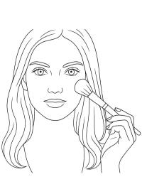 Rostro con maquillaje