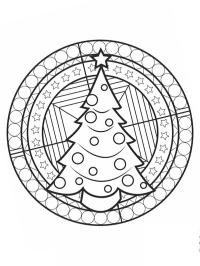 Mandala Árbol de Navidad