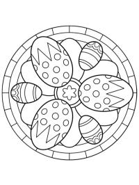 Mandala huevos de Pascua