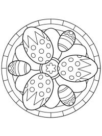 Mandala huevos de Pascua